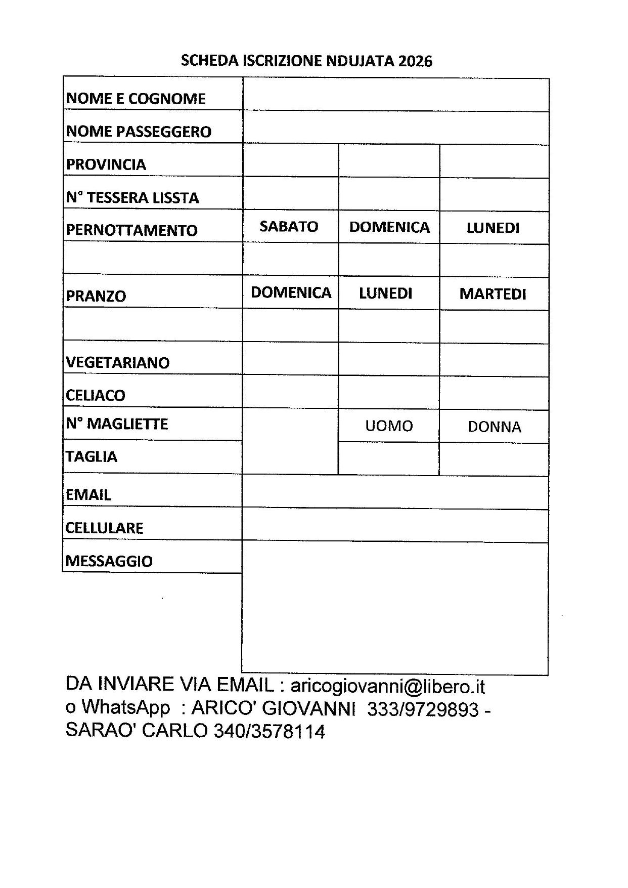 iscrizione ndujata26